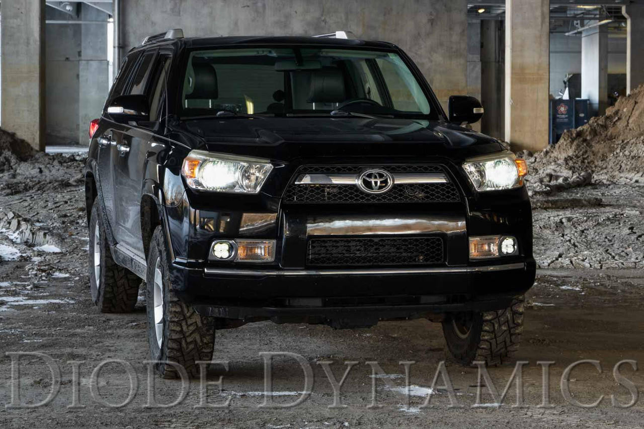 Diode Dynamics SS3 LED Fog Light Kit for 2010-2013 Toyota 4Runner, Yellow SAE-DOT Fog Max with Backlight - Apollo Off-Road
