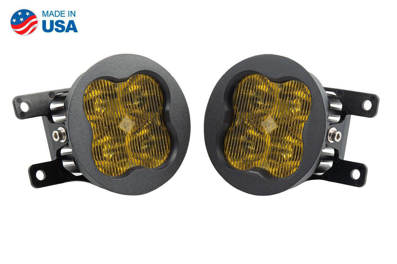 Diode Dynamics SS3 LED Fog Light Kit for 2010-2018 Ford Transit Connect Yellow SAE-DOT Fog Max - Apollo Off-Road