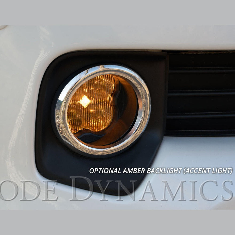 Diode Dynamics SS3 LED Fog Light Kit for 2011-2013 Lexus IS350, Yellow SAE-DOT Fog Sport with Backlight - Apollo Off-Road
