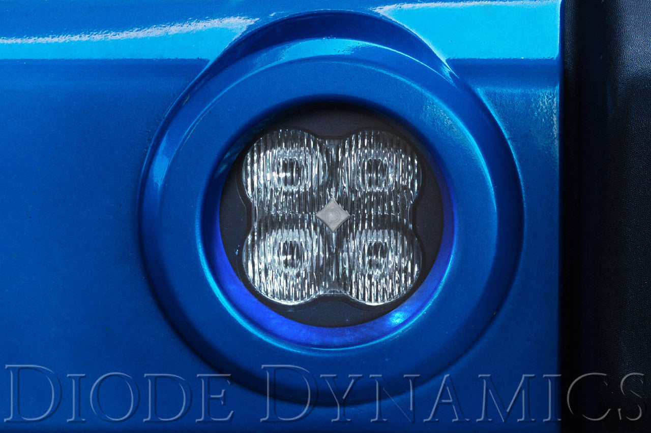 Diode Dynamics SS3 LED Fog Light Kit for 2011-2014 Dodge Charger Yellow SAE-DOT Fog Pro w- Backlight Type M Bracket Kit - Apollo Off-Road