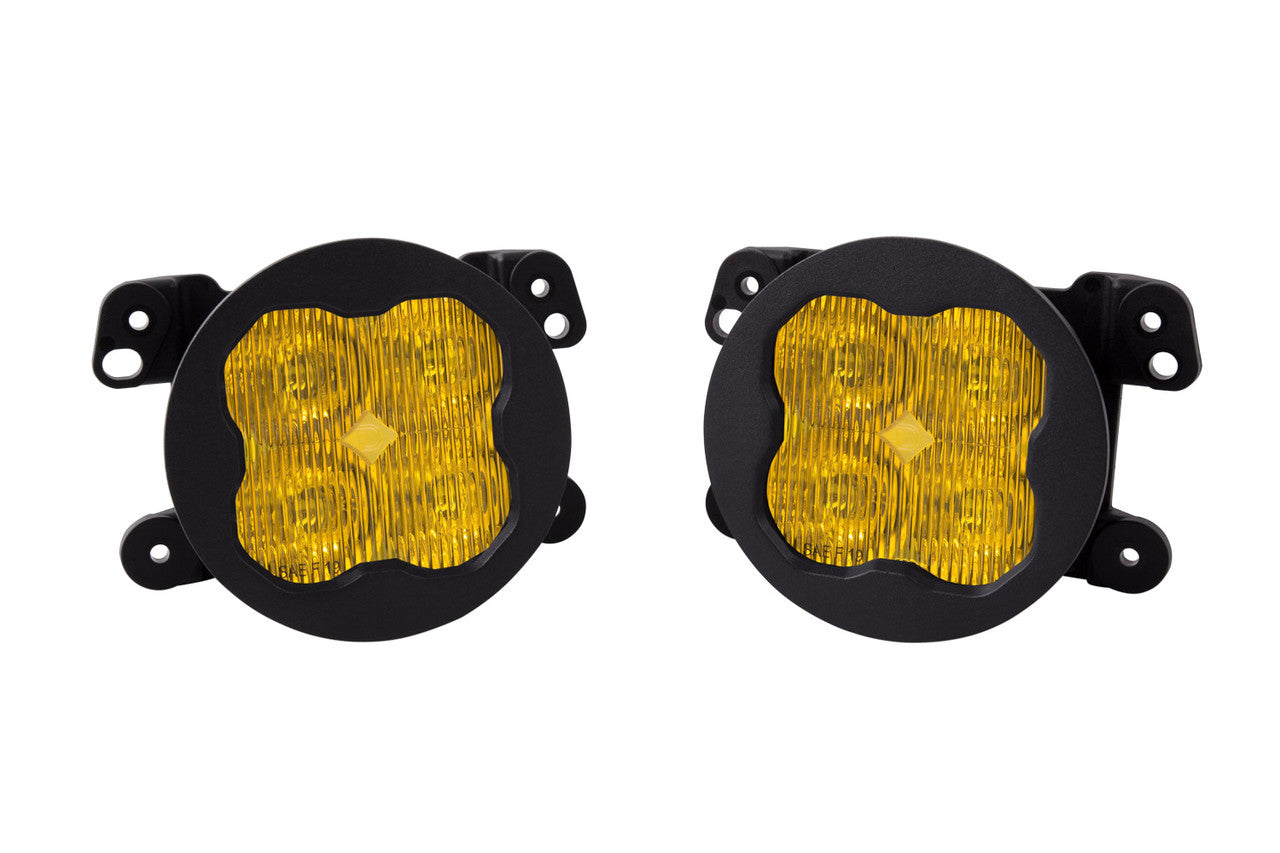 Diode Dynamics SS3 LED Fog Light Kit for 2011-2014 Dodge Charger Yellow SAE-DOT Fog Pro w- Backlight Type M Bracket Kit - Apollo Off-Road