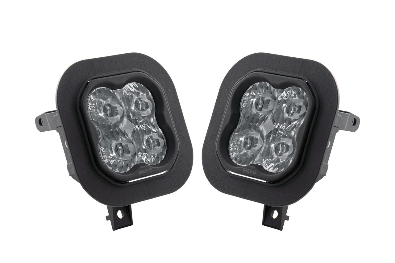 Diode Dynamics SS3 LED Fog Light Kit for 2011-2016 Ford Super Duty F-250-F-350 Yellow SAE-DOT Fog Max w- Backlight - Apollo Off-Road