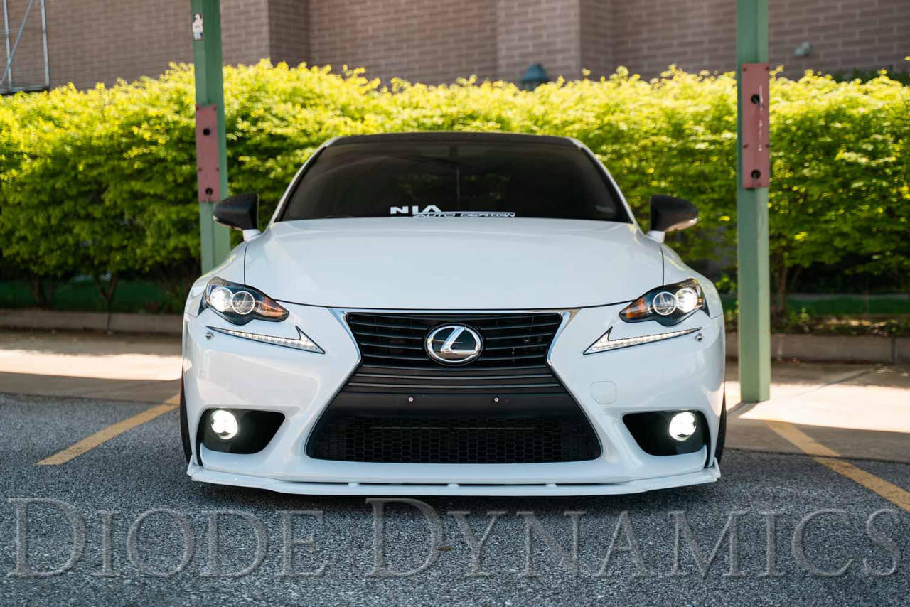 Diode Dynamics SS3 LED Fog Light Kit for 2012-2014 Lexus IS250C A-T Convertible, Yellow SAE-DOT Fog Pro with Backlight - Apollo Off-Road