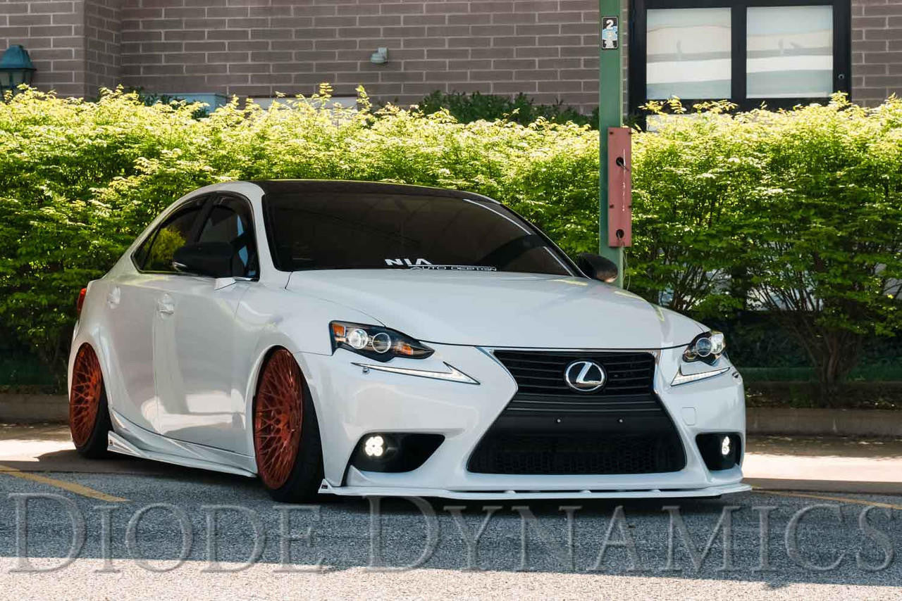 Diode Dynamics SS3 LED Fog Light Kit for 2012-2014 Lexus IS250C A-T Convertible, Yellow SAE-DOT Fog Pro with Backlight - Apollo Off-Road
