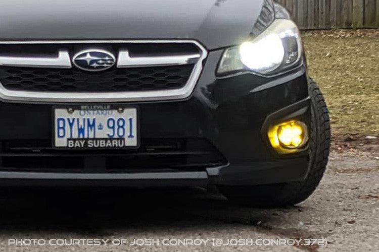 Diode Dynamics SS3 LED Fog Light Kit for 2012-2014 Subaru Impreza Yellow SAE-DOT Fog Sport w- Backlight - Apollo Off-Road