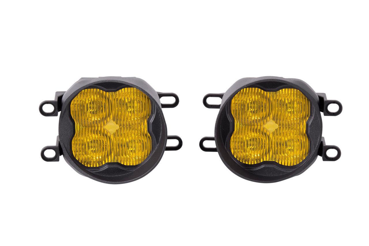 Diode Dynamics SS3 LED Fog Light Kit for 2012-2015 Toyota Tacoma Yellow SAE-DOT Fog Pro w- Backlight - Apollo Off-Road
