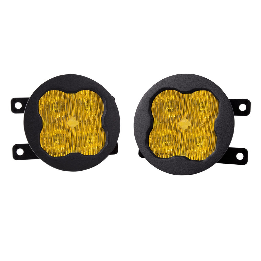 Diode Dynamics SS3 LED Fog Light Kit for 2013-2015 Honda Civic Si Sedan Yellow SAE-DOT Fog Max w- Backlight - Apollo Off-Road