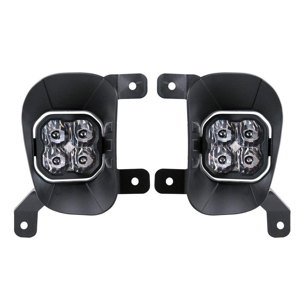 Diode Dynamics SS3 LED Fog Light Kit for 2013-2018 Ram 1500 White SAE-DOT Fog Max w- Backlight - Apollo Off-Road