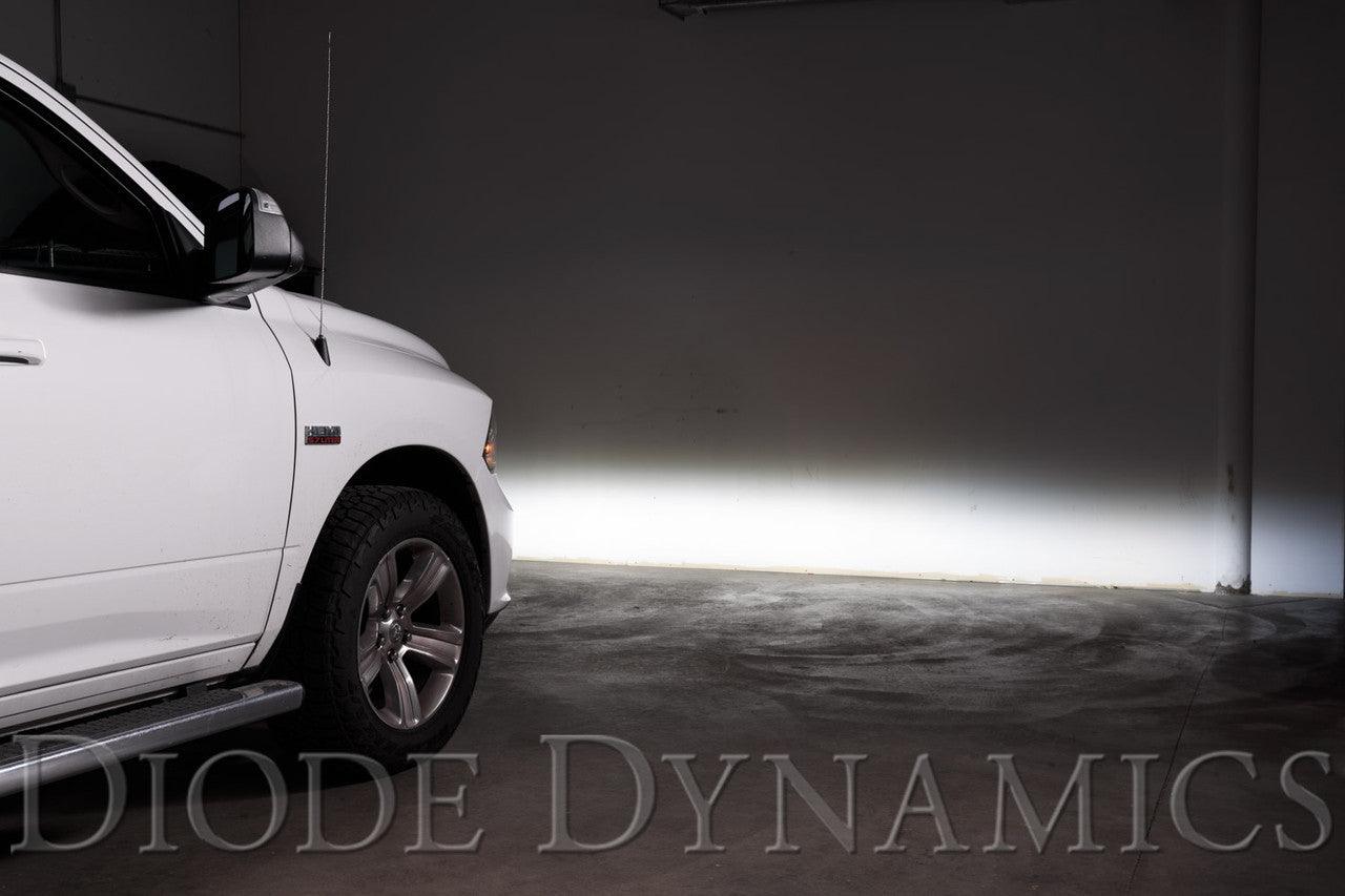 Diode Dynamics SS3 LED Fog Light Kit for 2013-2018 Ram 1500 Yellow SAE-DOT Fog Sport w- Backlight - Apollo Off-Road
