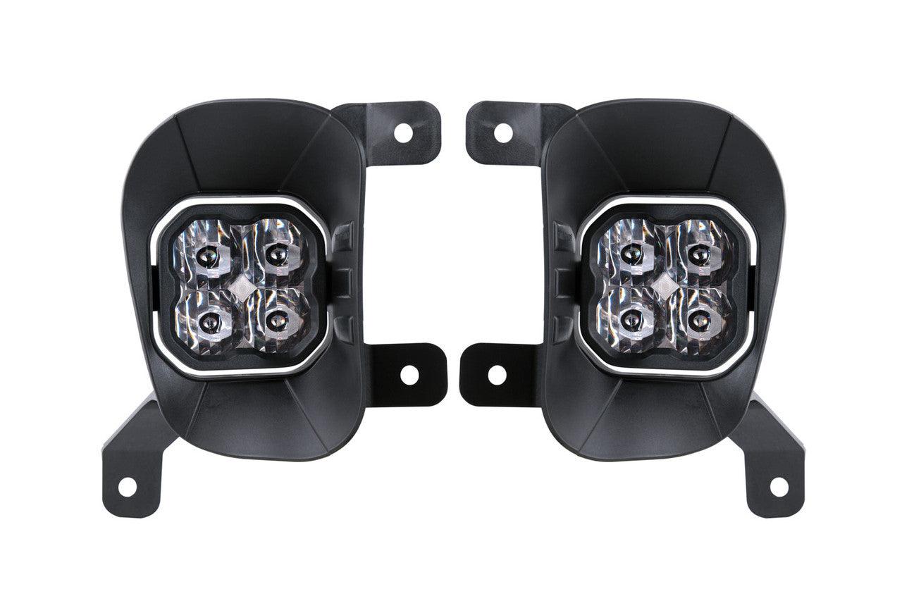 Diode Dynamics SS3 LED Fog Light Kit for 2013-2018 Ram 1500 Yellow SAE-DOT Fog Sport w- Backlight - Apollo Off-Road