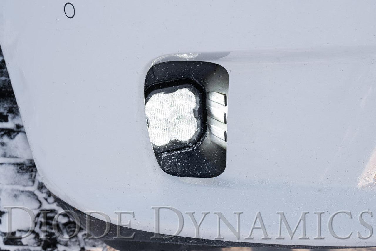 Diode Dynamics SS3 LED Fog Light Kit for 2013-2018 Ram 1500 Yellow SAE-DOT Fog Sport w- Backlight - Apollo Off-Road