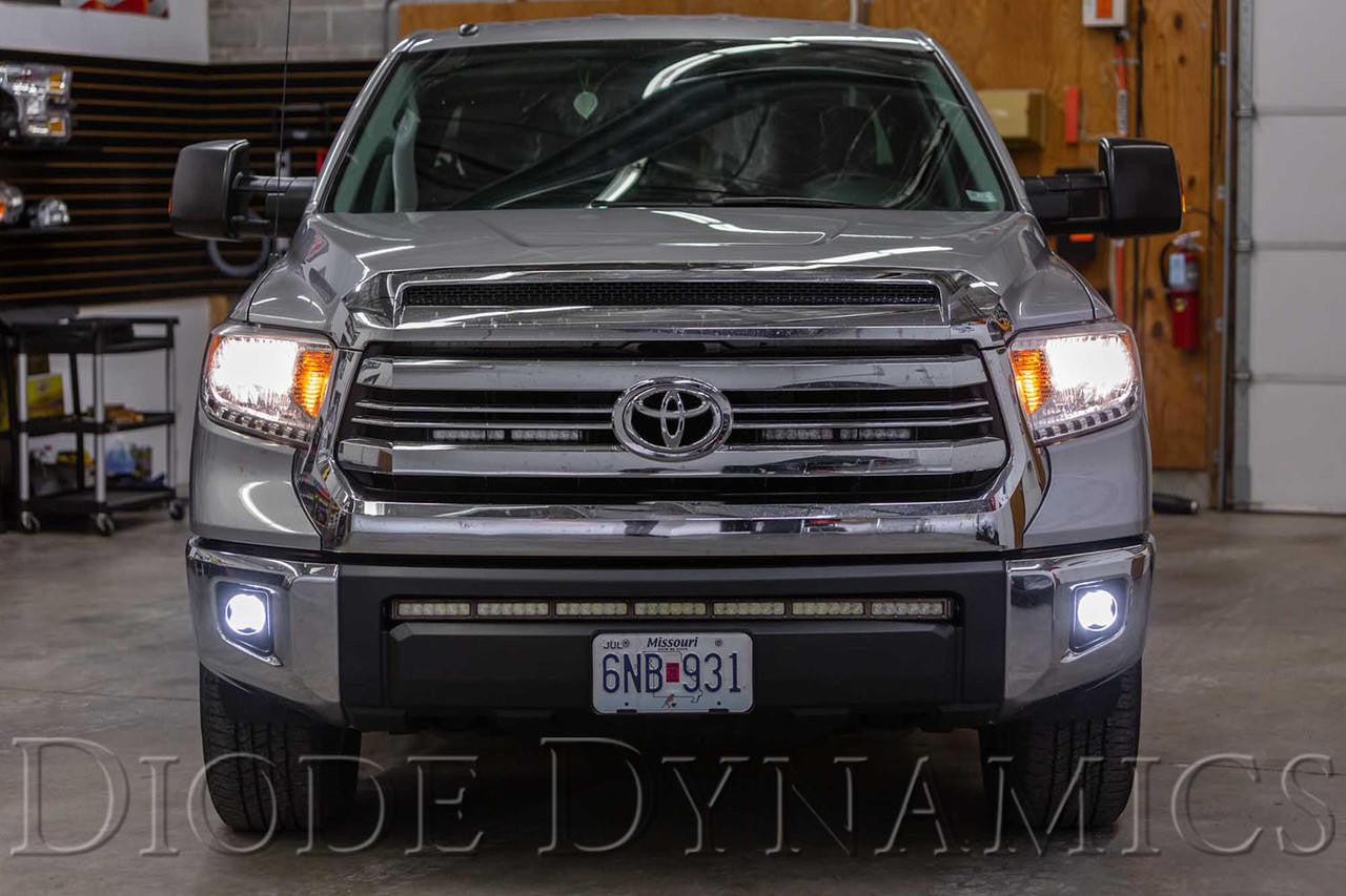 Diode Dynamics SS3 LED Fog Light Kit for 2014-2021 Toyota Tundra White SAE-DOT Fog Max w- Backlight - Apollo Off-Road