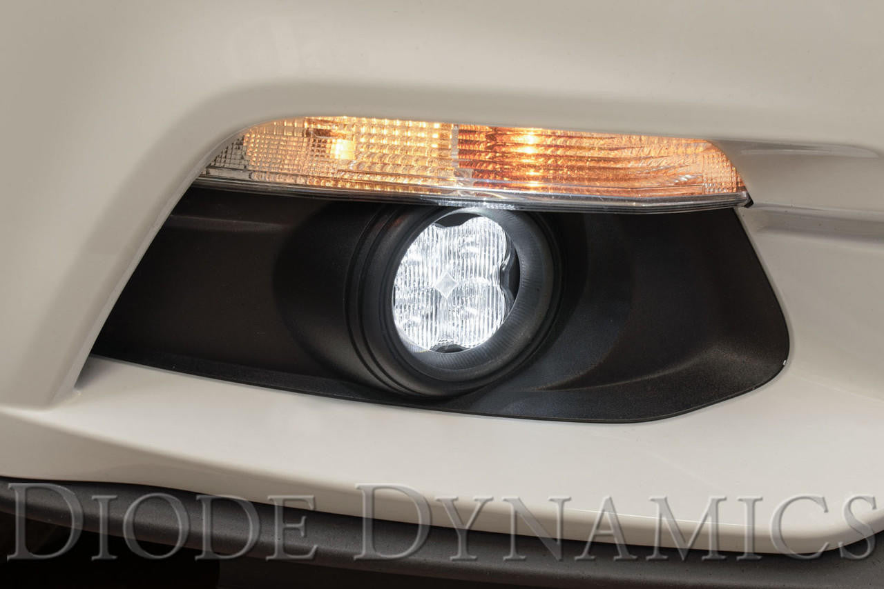 Diode Dynamics SS3 LED Fog Light Kit for 2015-2017 Ford Mustang White SAE-DOT Fog Sport w- Backlight - Apollo Off-Road