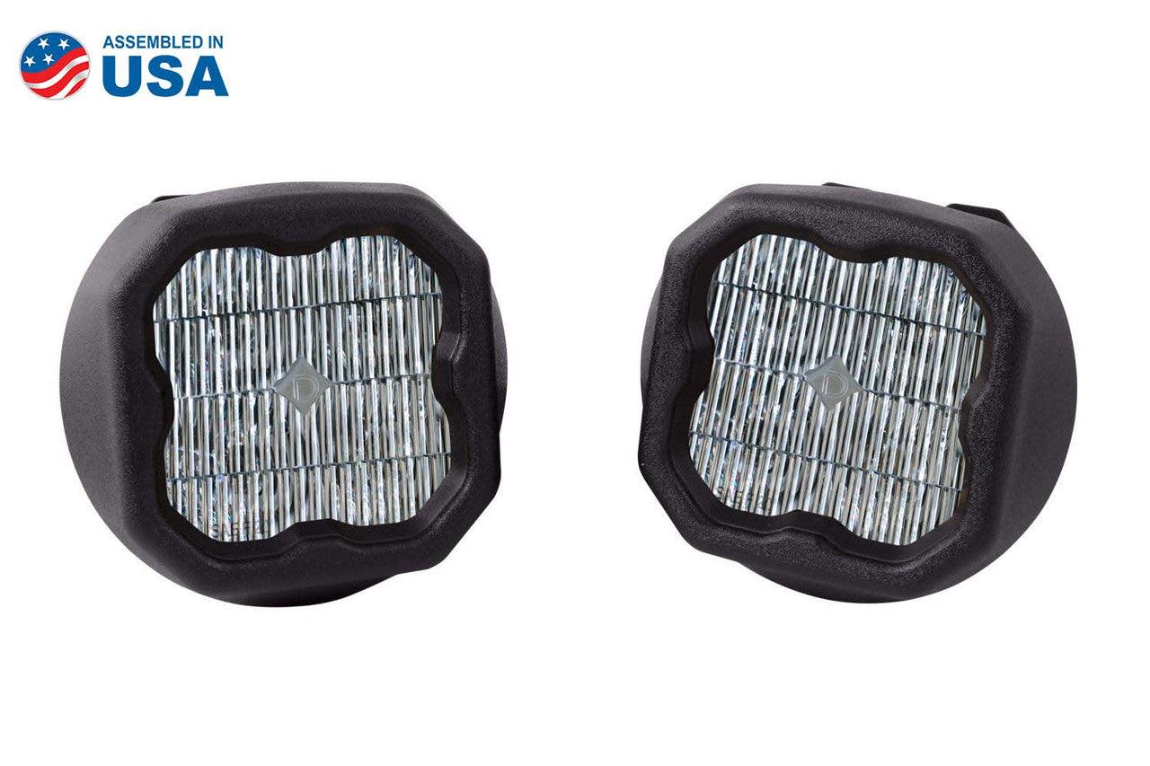 Diode Dynamics SS3 LED Fog Light Kit for 2015-2019 Chevrolet Silverado 2500-3500 White SAE-DOT Fog Max w- Backlight - Apollo Off-Road