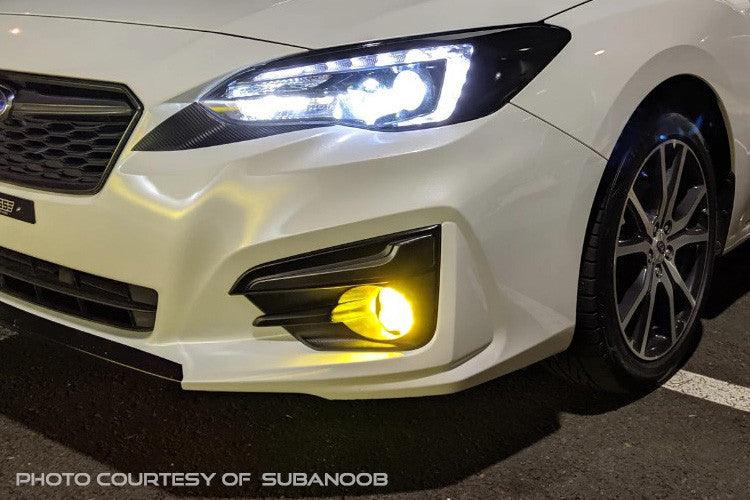Diode Dynamics SS3 LED Fog Light Kit for 2015-2021 Subaru Impreza (w- Eyesight Package) Yellow SAE-DOT Fog Max w- Backlight - Apollo Off-Road