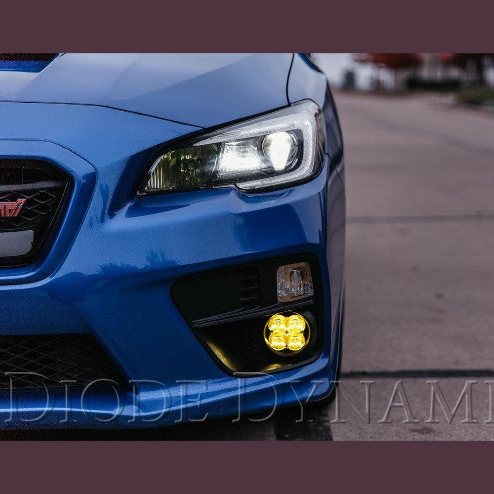 Diode Dynamics SS3 LED Fog Light Kit for 2015-2021 Subaru WRX Yellow SAE-DOT Fog Sport w- Backlight - Apollo Off-Road