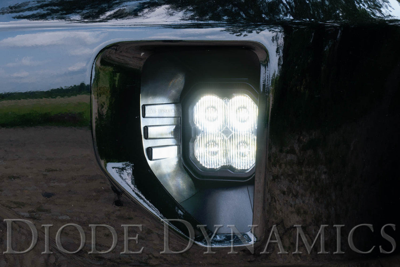 Diode Dynamics SS3 LED Fog Light Kit for 2016-2018 Chevrolet Silverado 1500 White SAE-DOT Fog Pro w- Backlight - Apollo Off-Road
