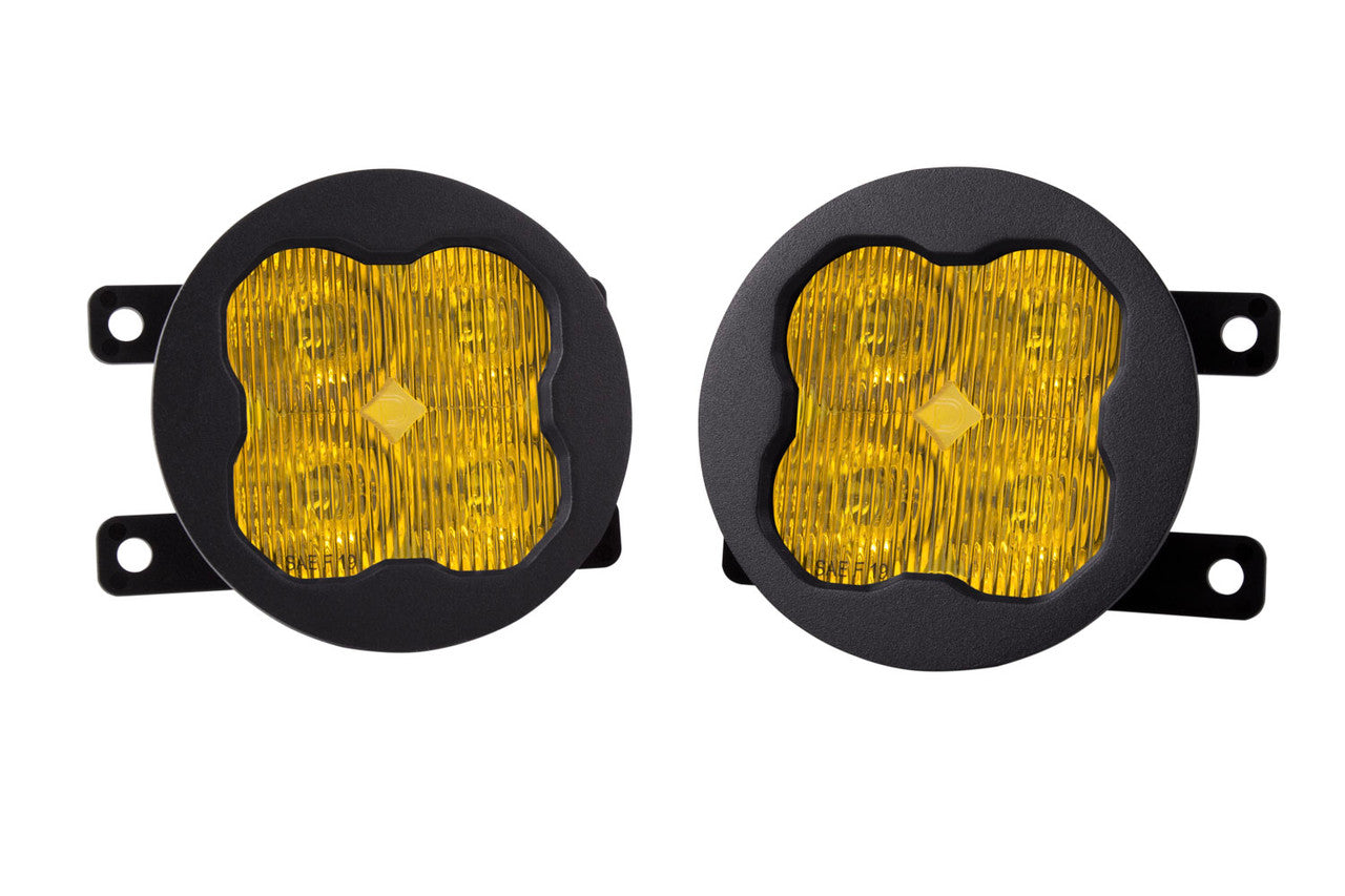 Diode Dynamics SS3 LED Fog Light Kit for 2016-2021 Honda Civic Yellow SAE-DOT Fog Sport w- Backlight - Apollo Off-Road