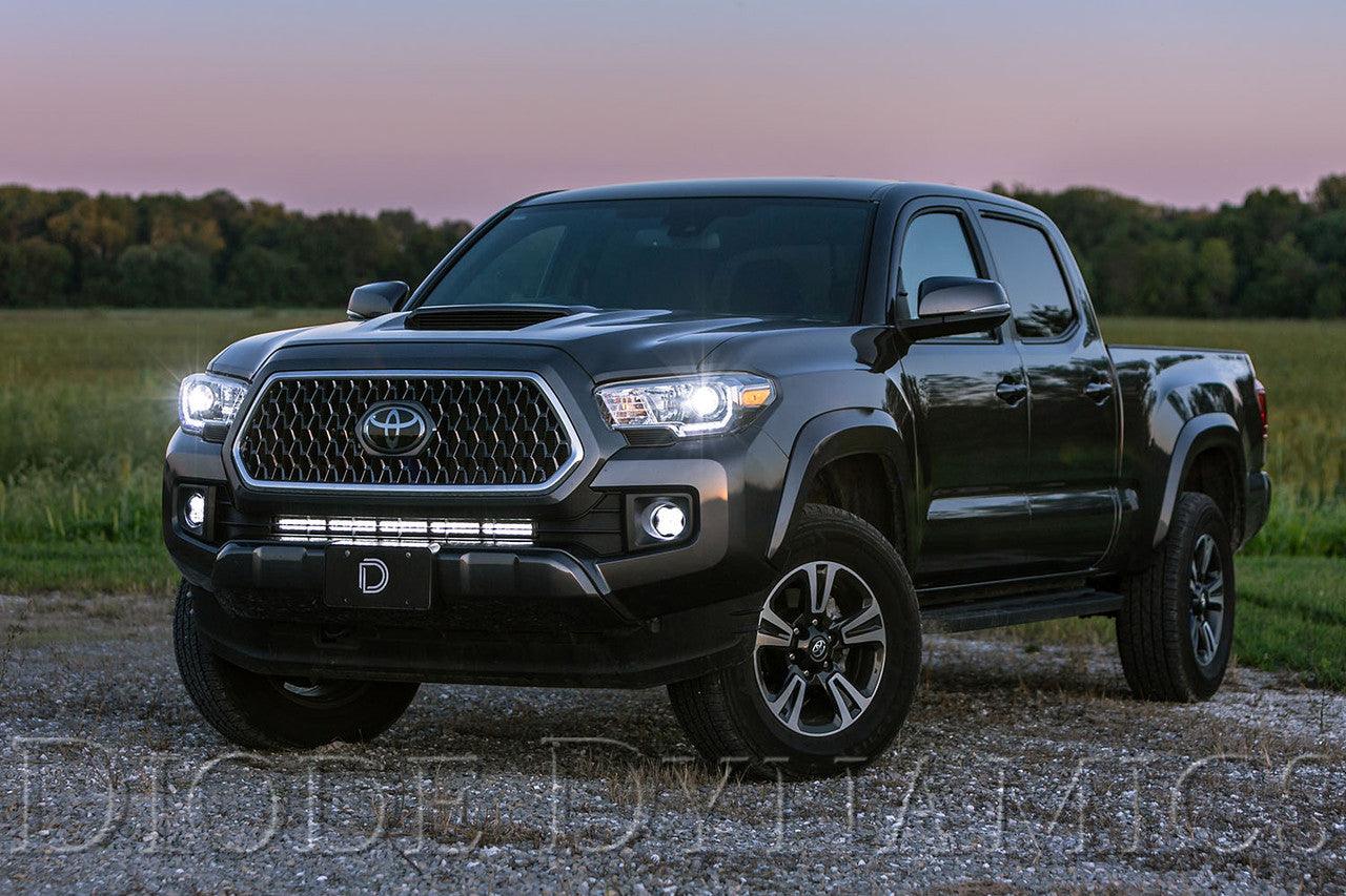 Diode Dynamics SS3 LED Fog Light Kit for 2016-2021 Toyota Tacoma, Yellow SAE-DOT Fog Sport - Apollo Off-Road