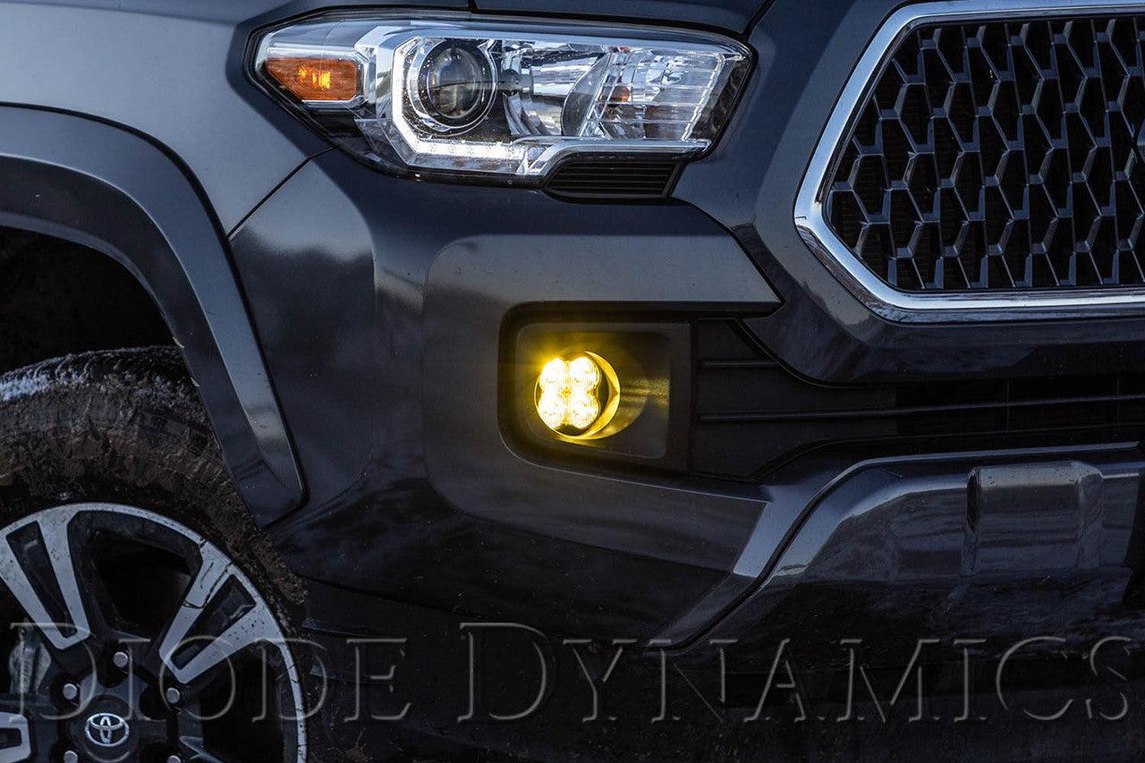 Diode Dynamics SS3 LED Fog Light Kit for 2016-2021 Toyota Tacoma, Yellow SAE-DOT Fog Sport - Apollo Off-Road