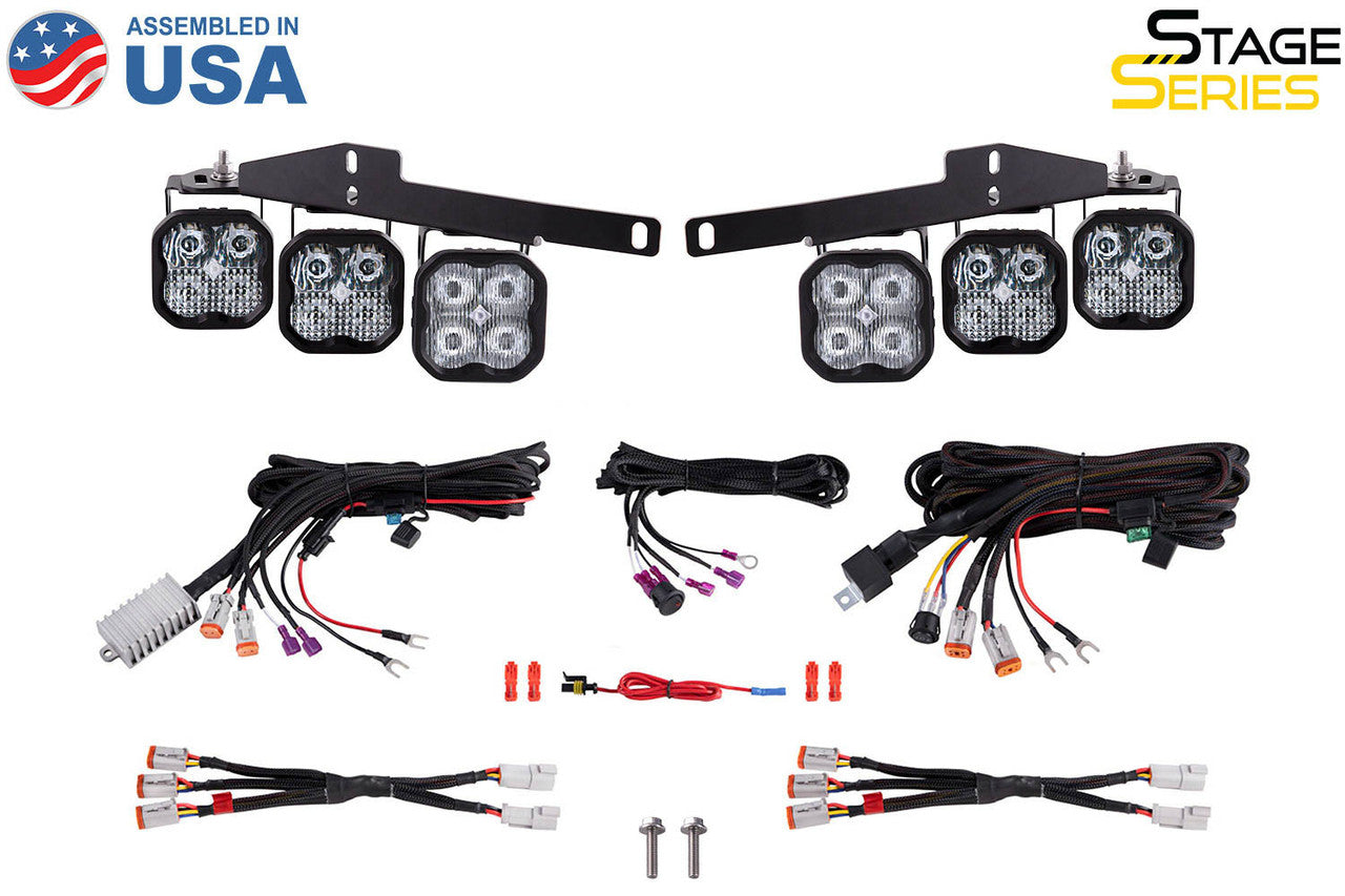 Diode Dynamics SS3 LED Fog Light Kit for 2017-2020 Ford Raptor White Sport - Apollo Off-Road
