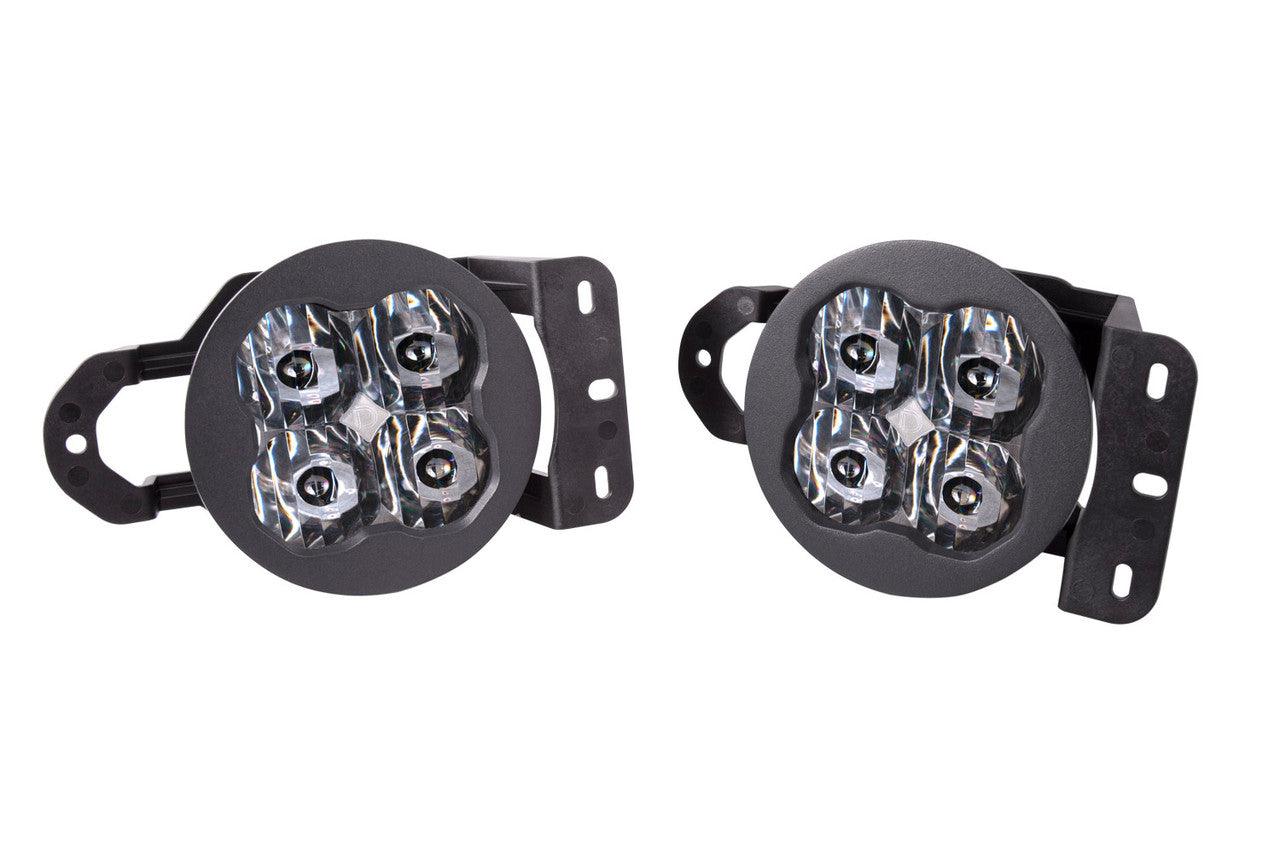 Diode Dynamics SS3 LED Fog Light Kit for 2018-2021 Jeep JL Wrangler White SAE-DOT Driving Pro w- Backlight Type MS Bracket Kit - Apollo Off-Road