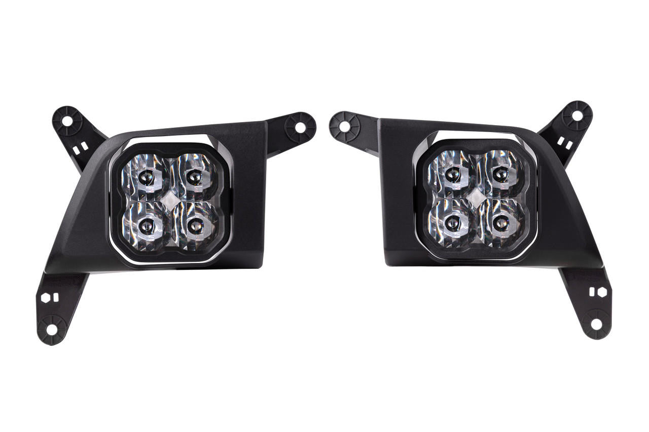 Diode Dynamics SS3 LED Fog Light Kit for 2019-2021 Chevrolet Silverado 1500 White SAE-DOT Fog Max w- Backlight - Apollo Off-Road