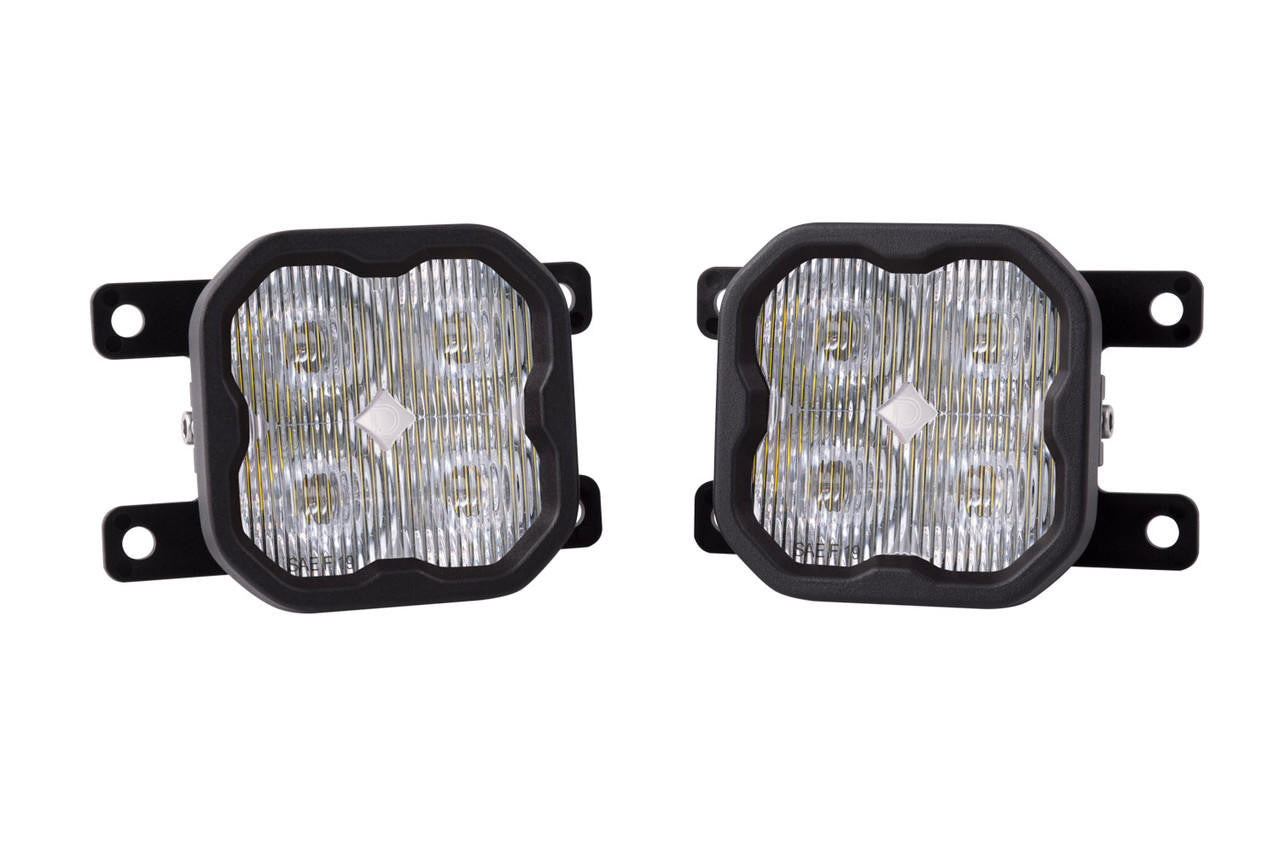 Diode Dynamics SS3 LED Fog Light Kit for 2019-2021 Ford Ranger White SAE-DOT Fog Max w- Backlight - Apollo Off-Road