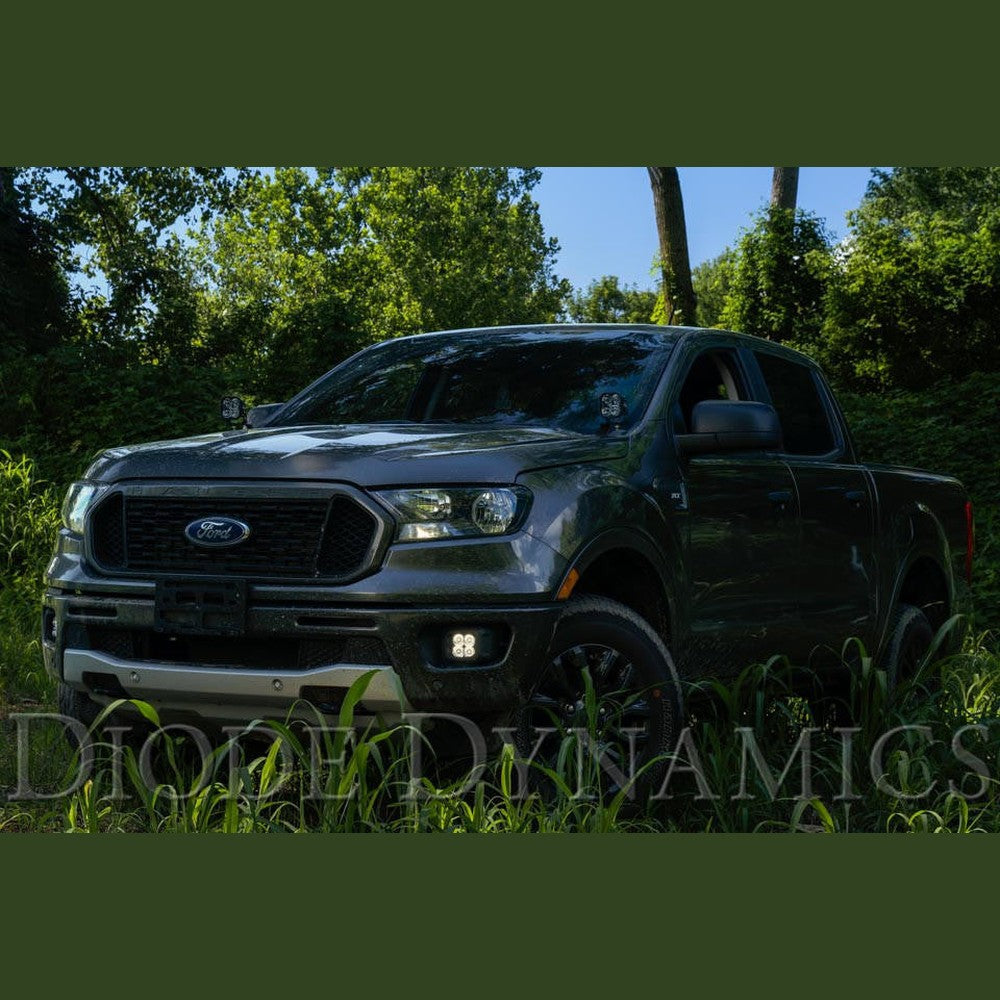 Diode Dynamics SS3 LED Fog Light Kit for 2019-2021 Ford Ranger White SAE-DOT Fog Max w- Backlight - Apollo Off-Road