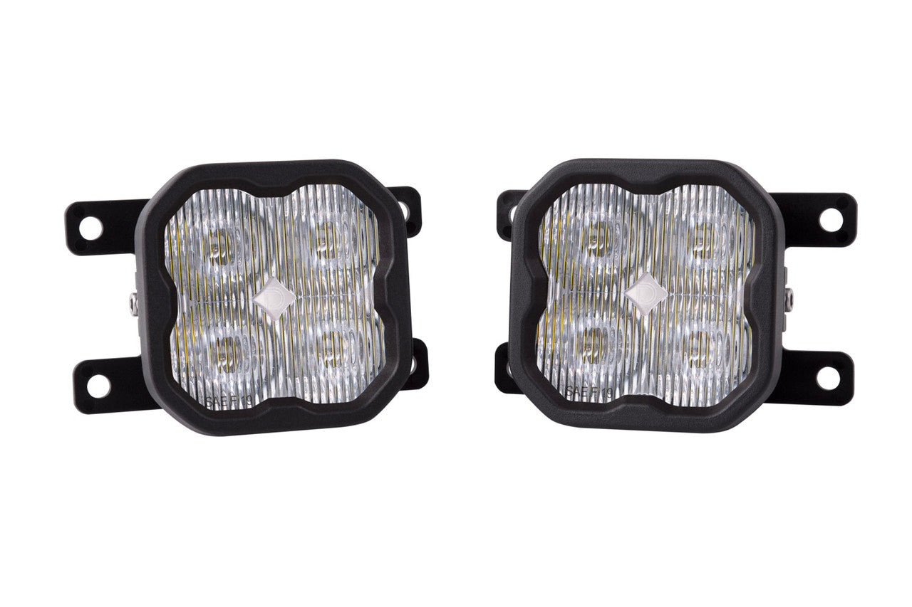 Diode Dynamics SS3 LED Fog Light Kit for 2019-2021 Ford Ranger White SAE-DOT Fog Pro w- Backlight - Apollo Off-Road