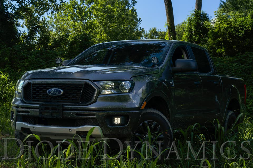 Diode Dynamics SS3 LED Fog Light Kit for 2019-2021 Ford Ranger Yellow SAE-DOT Fog Sport w- Backlight - Apollo Off-Road