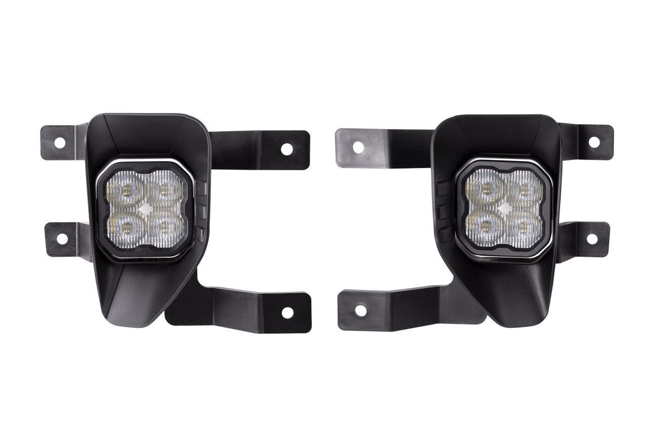 Diode Dynamics SS3 LED Fog Light Kit for 2019 Chevrolet Silverado 1500 LD White SAE-DOT Fog Max w- Backlight - Apollo Off-Road