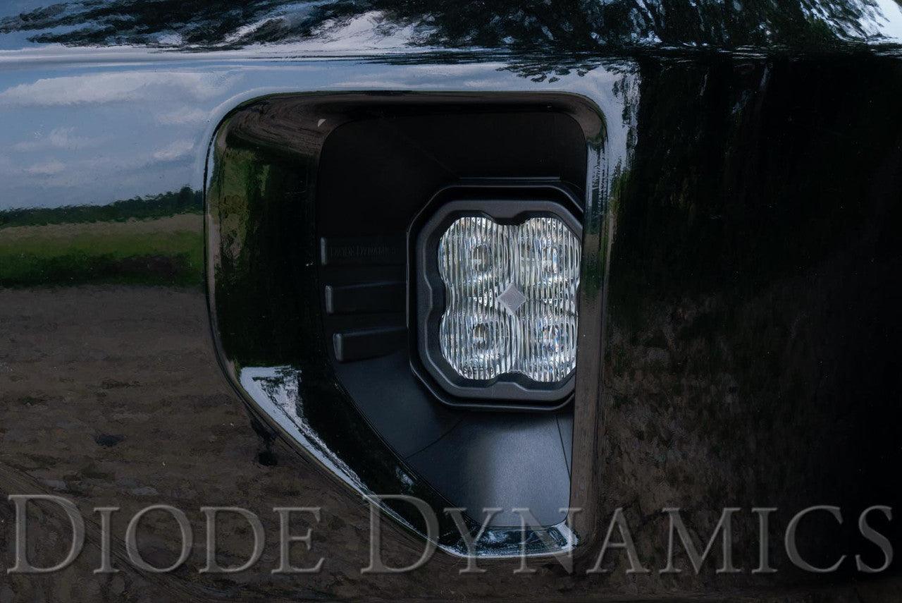 Diode Dynamics SS3 LED Fog Light Kit for 2019 Chevrolet Silverado 1500 LD White SAE-DOT Fog Max w- Backlight - Apollo Off-Road