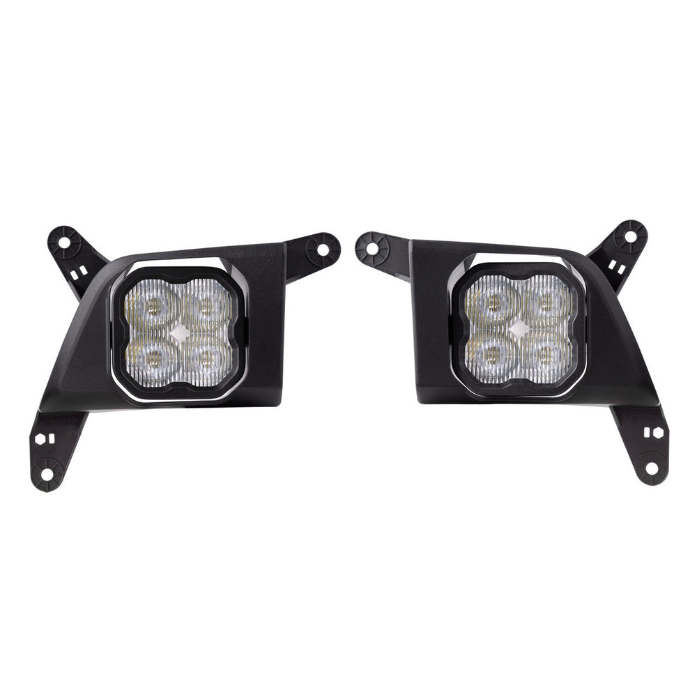 Diode Dynamics SS3 LED Fog Light Kit for 2020-2021 Chevrolet Silverado HD 2500-3500 White SAE-DOT Fog Max w- Backlight - Apollo Off-Road