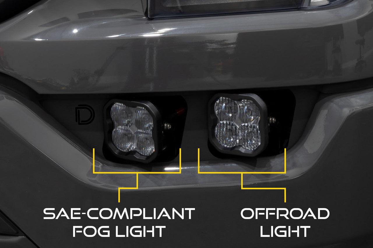 Diode Dynamics SS3 LED Fog Pocket Kit for 2021-2022 Ford F-150, White Sport - Apollo Off-Road