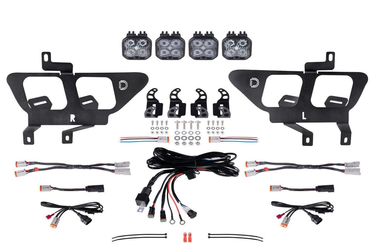 Diode Dynamics SS3 LED Fog Pocket Kit for 2021-2022 Ford F-150, White Sport - Apollo Off-Road
