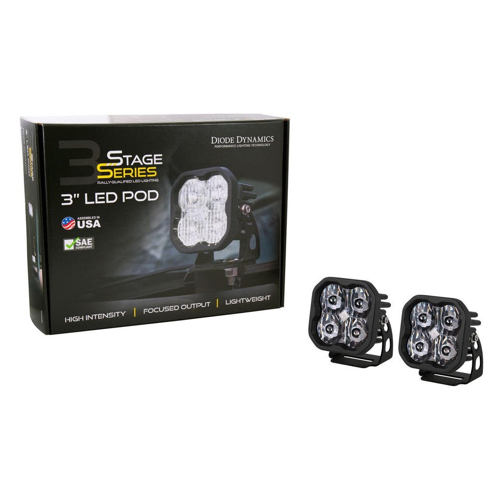Diode Dynamics SS3 Max ABL White Flood Standard Pair - Apollo Off-Road