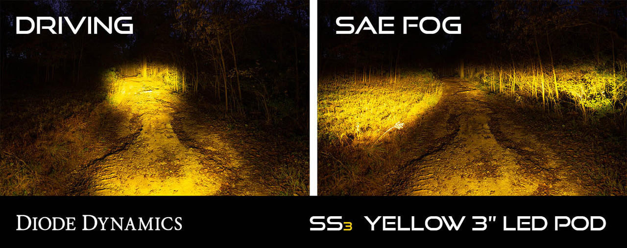 Diode Dynamics SS3 Max ABL Yellow Combo Standard Pair - Apollo Off-Road