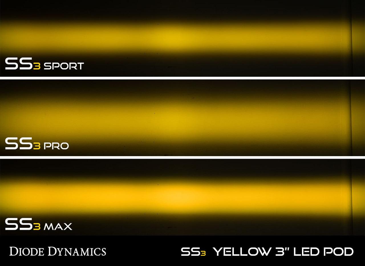 Diode Dynamics SS3 Max ABL Yellow SAE Fog Standard Pair - Apollo Off-Road