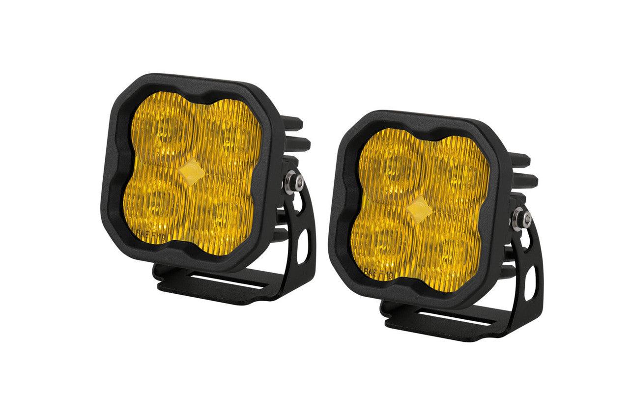 Diode Dynamics SS3 Max ABL Yellow SAE Fog Standard Pair - Apollo Off-Road