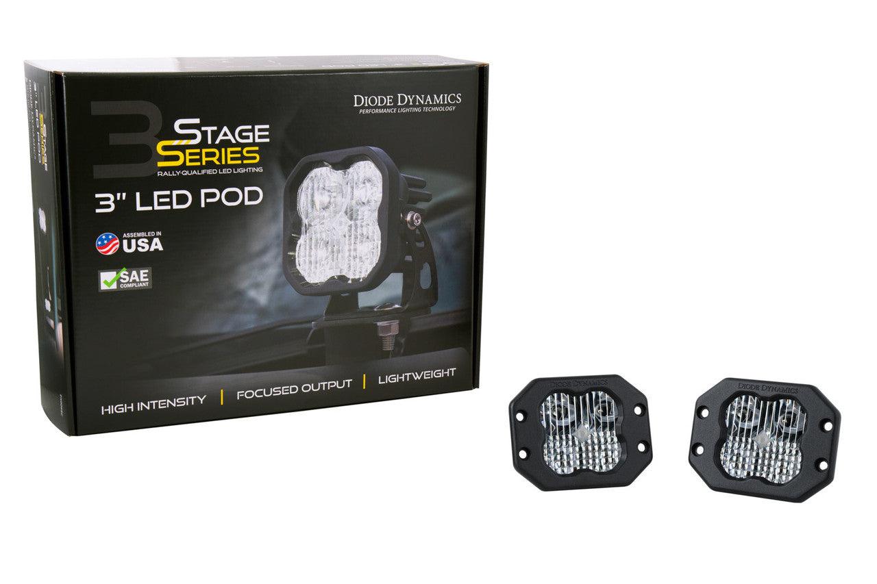 Diode Dynamics SS3 Pro ABL White Combo Flush Pair - Apollo Off-Road