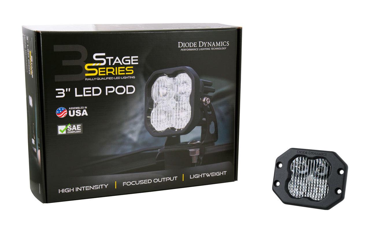 Diode Dynamics SS3 Pro ABL White Flood Flush Single - Apollo Off-Road