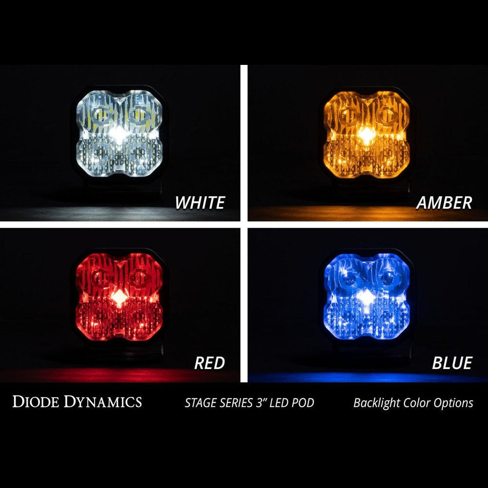 Diode Dynamics SS3 Pro ABL White SAE Fog Standard Single - Apollo Off-Road