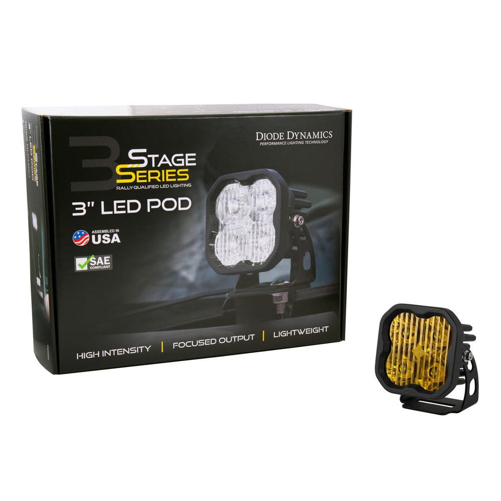 Diode Dynamics SS3 Pro ABL Yellow Driving Standard Single - Apollo Off-Road