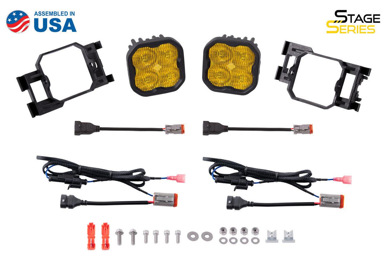 Diode Dynamics SS3 Pro Type X Kit ABL Yellow SAE Fog - Apollo Off-Road