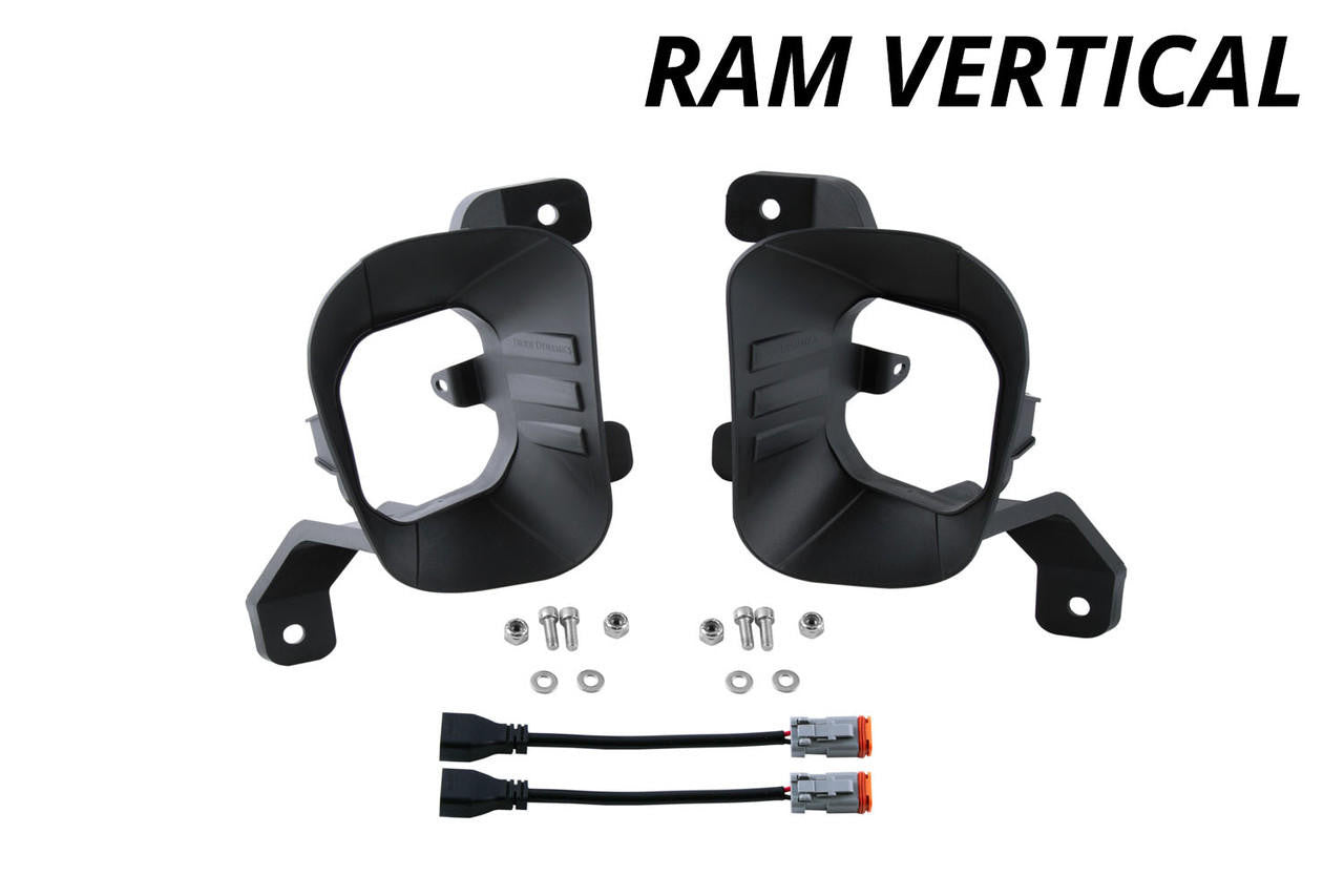 Diode Dynamics SS3 Ram Vertical Fog Light Mounting Bracket Kit - Apollo Off-Road