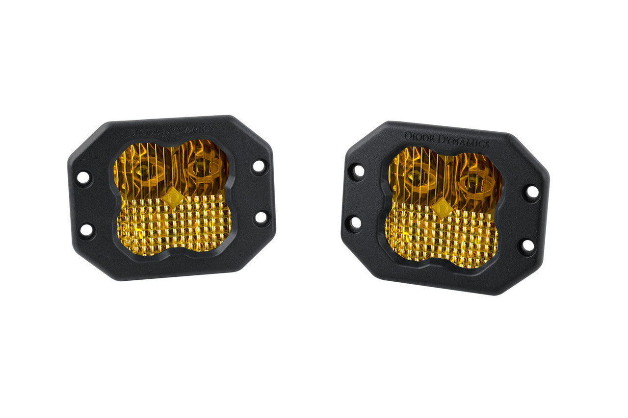 Diode Dynamics SS3 Sport ABL Yellow Combo Flush Pair - Apollo Off-Road