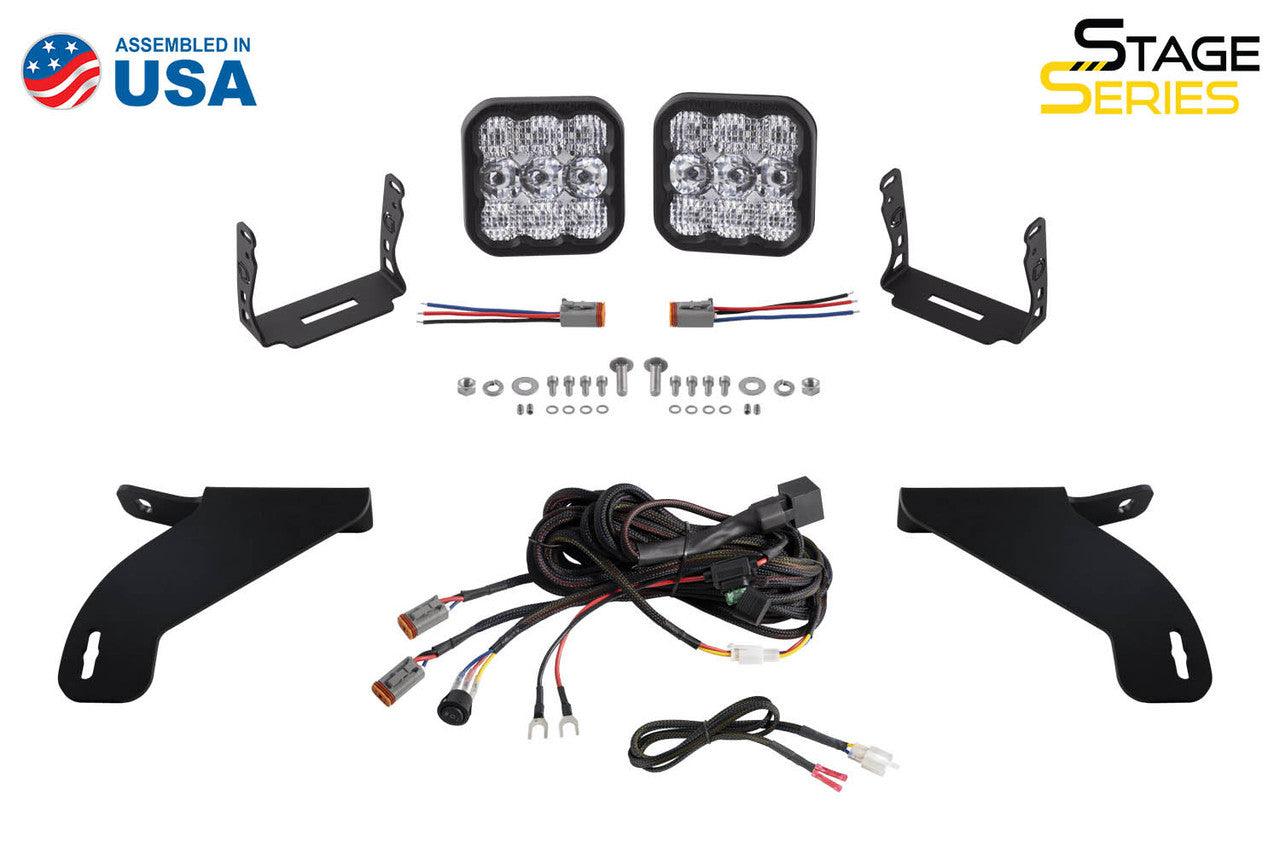 Diode Dynamics SS5 Bumper LED Pod Light Kit for 2021-2022 Ford F-150, Sport Yellow Driving - Apollo Off-Road