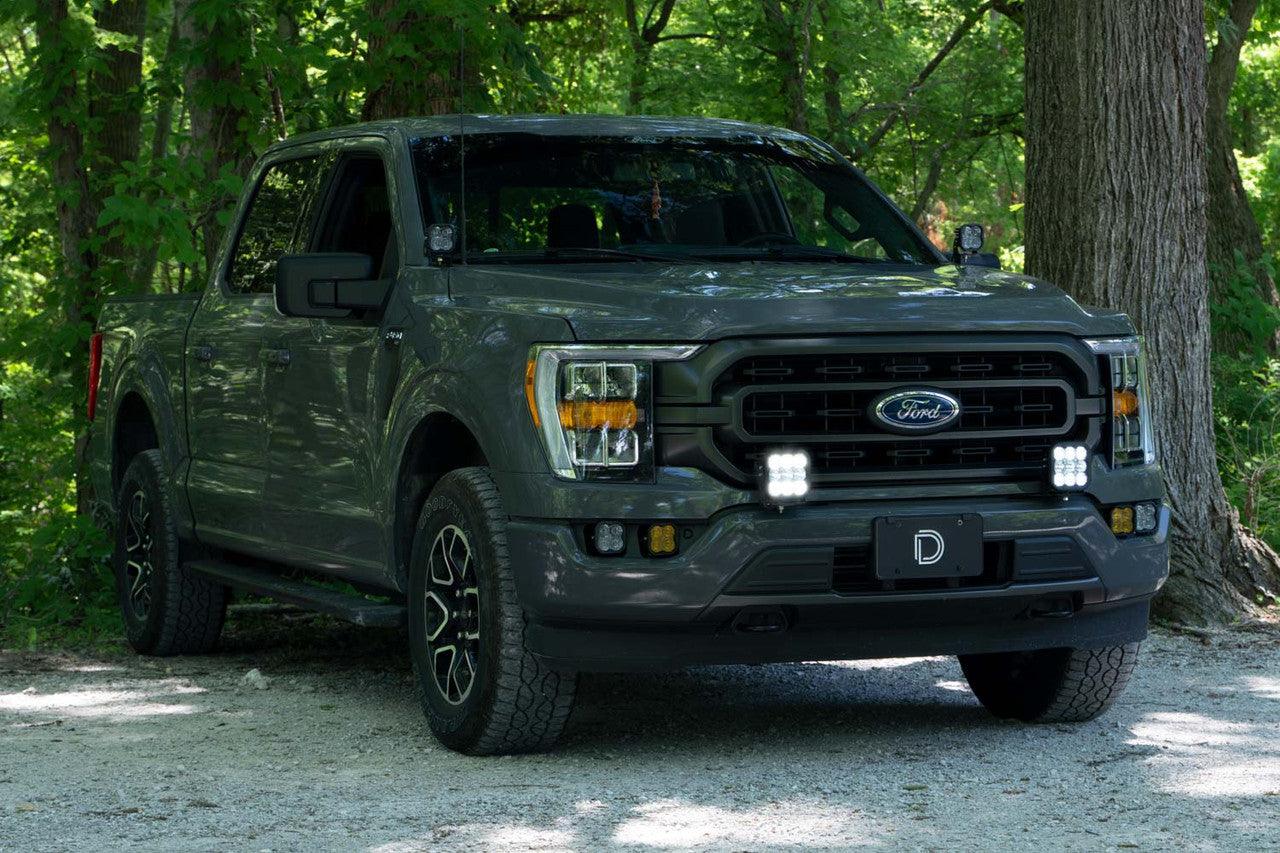 Diode Dynamics SS5 Bumper LED Pod Light Kit for 2021-2022 Ford F-150, Sport Yellow Driving - Apollo Off-Road
