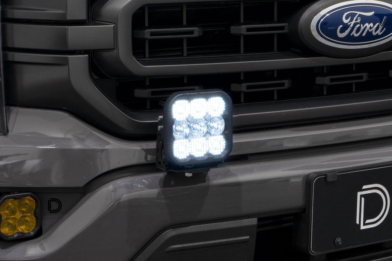 Diode Dynamics SS5 Bumper LED Pod Light Kit for 2021-2022 Ford F-150, Sport Yellow Driving - Apollo Off-Road